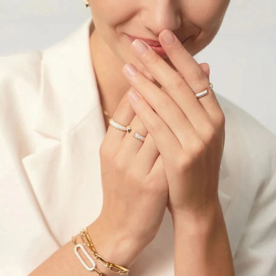 Ania Haie Gold Pav Dome Ring R051-02G