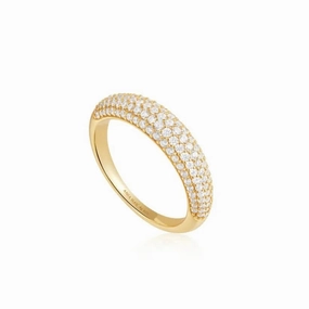 Ania Haie Gold Pav Dome Ring R051-02G
