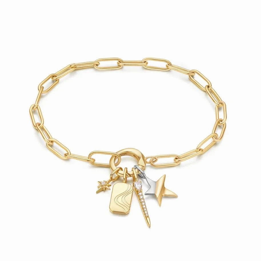 Ania Haie Gold Sparkle Bar Charm NC048-30G
