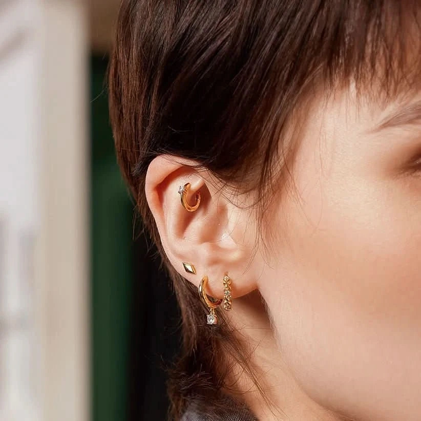 Ania Haie Gold Sparkle Studs E061-02G