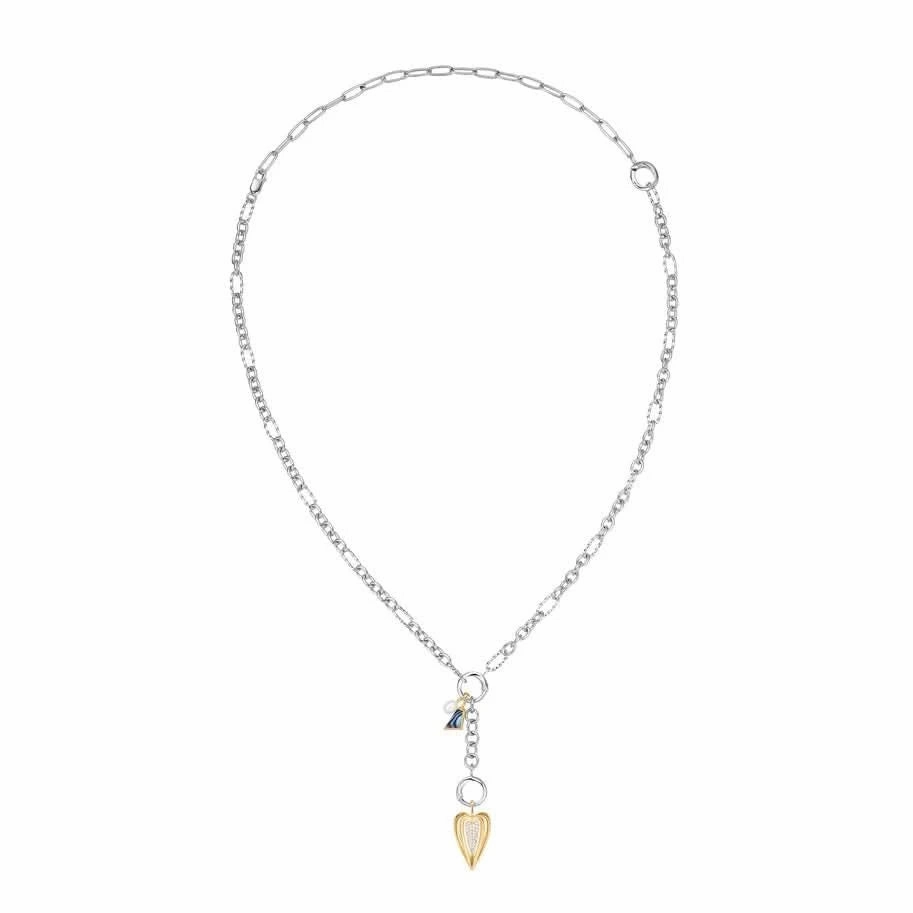 Ania Haie Silver Mixed Link Charm Chain Connector Necklace N048-03H