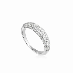 Ania Haie Silver Pav Dome Ring R051-02H
