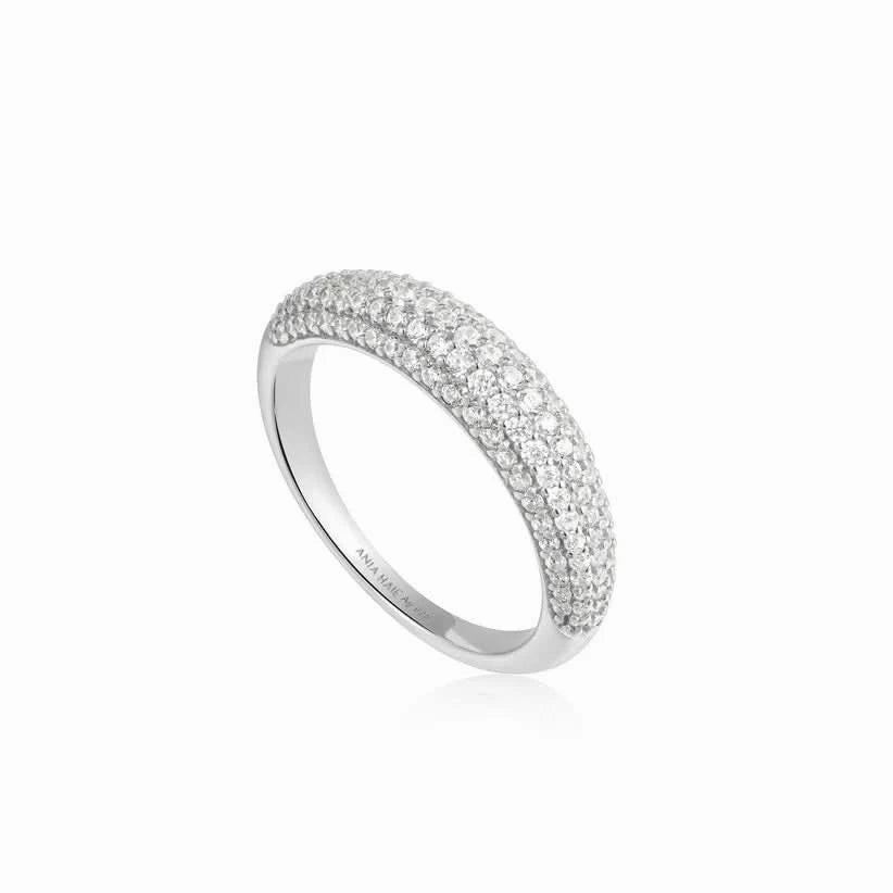 Ania Haie Silver Pav Dome Ring R051-02H