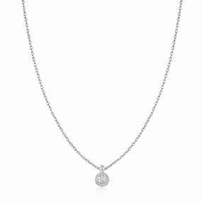Ania Haie Silver Sphere Pave Necklace N061-01H