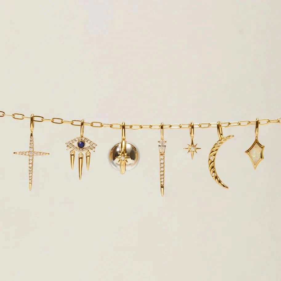 Ania Haie Two Tone Celestial Sphere Charm NC048-13T