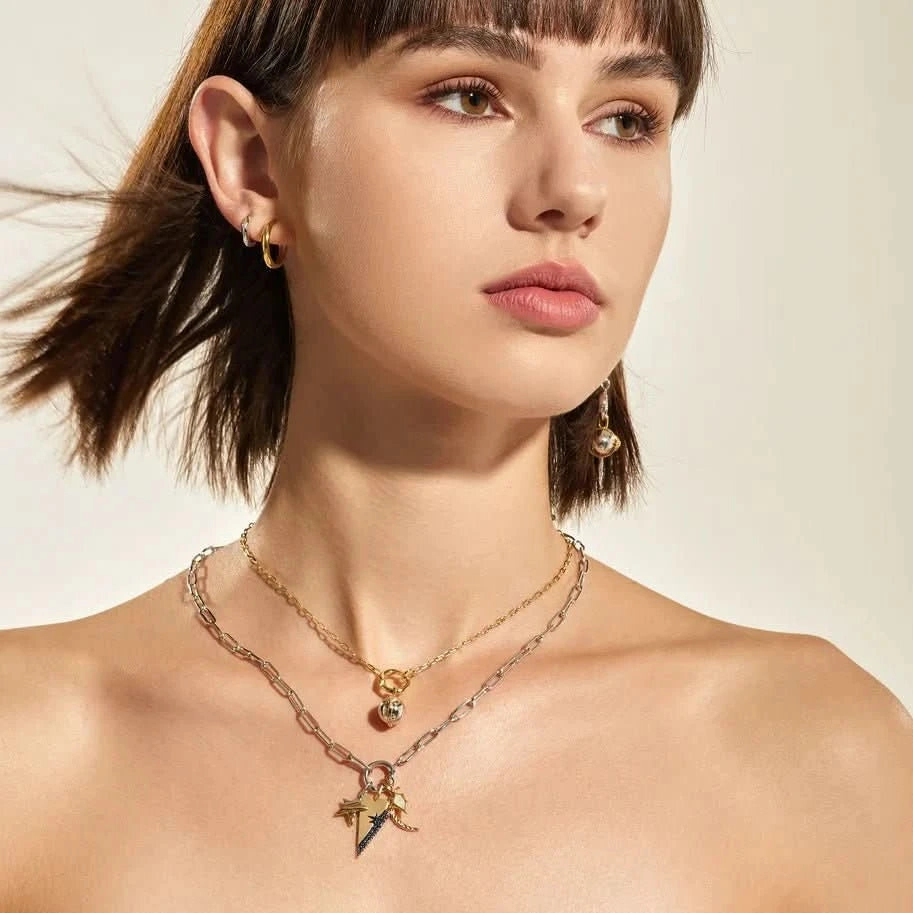 Ania Haie Two Tone Celestial Sphere Charm NC048-13T