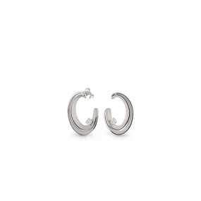 Annamaria Cammilli 18ct White Ice Gold 0.2ct Diamond Dune Series Earrings
