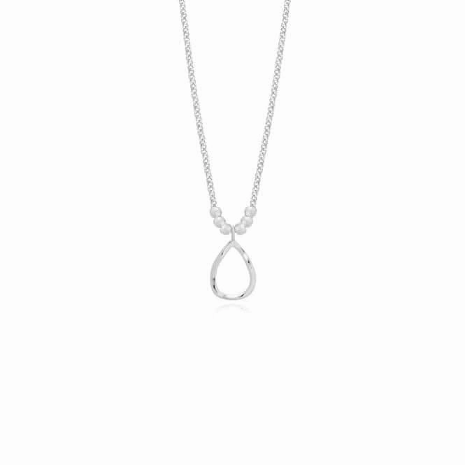 Arabella Hammered Teardrop Long Wrap Necklace  4878