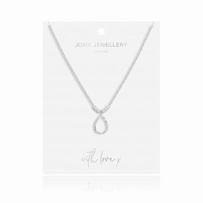 Arabella Hammered Teardrop Long Wrap Necklace  4878
