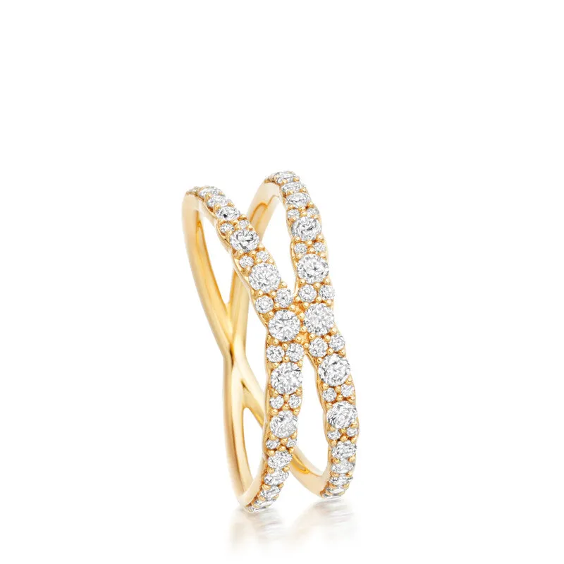 Astley Clarke Fusion Interstellar 14ct Yellow Gold 0.78ct Diamond Ring