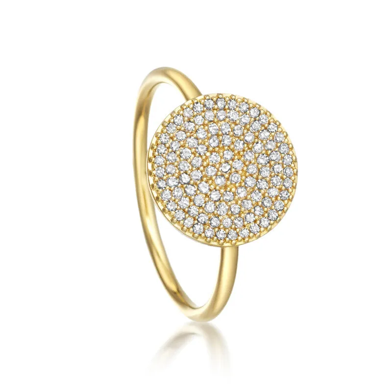 Astley Clarke Icon 14ct Yellow Gold 0.30ct Diamond Ring