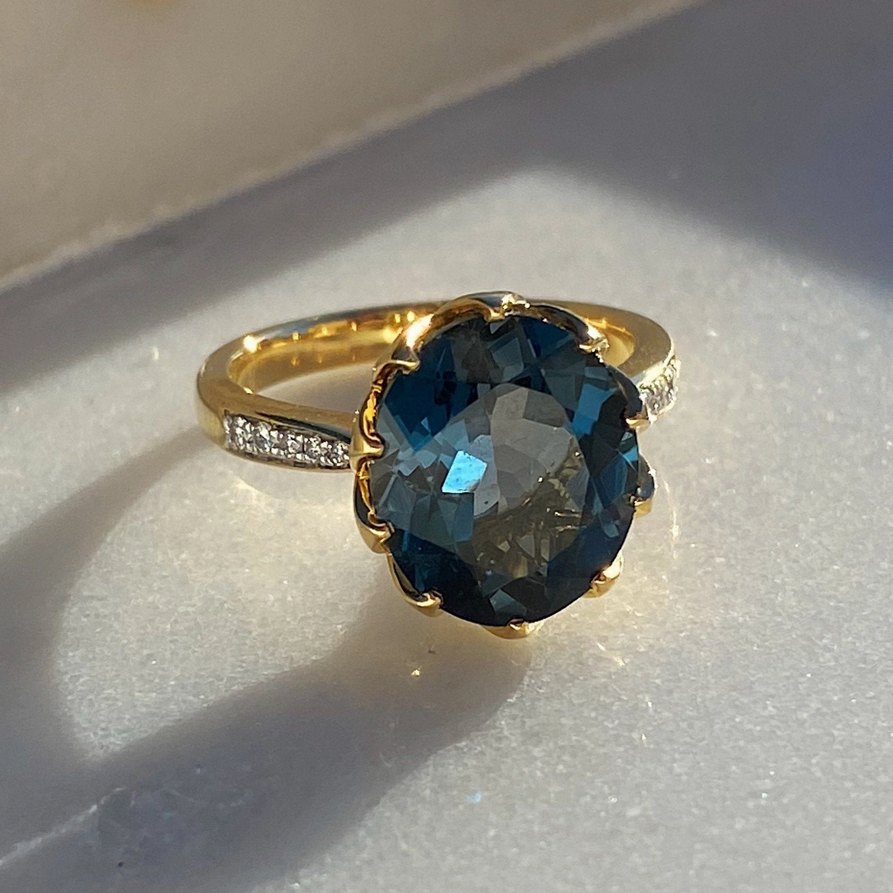 Athena London Blue Topaz Ring