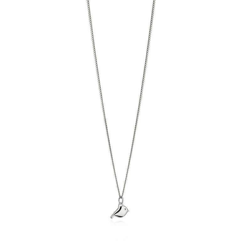 Baby Robin Pendant Sterling Silver