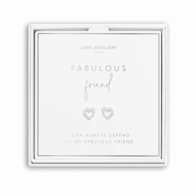 Beautifully Boxed A Little Fabulous Friend Silver Box Earrings 5299