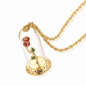 Beauty & The Beast - Enchanted Rose Necklace