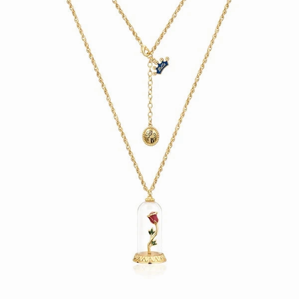 Beauty & The Beast - Enchanted Rose Necklace