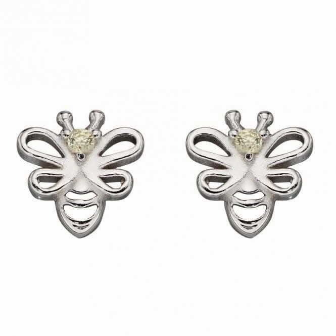 Bee Stud Zirconia Stud Earrings A2081C