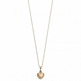 Beginnings Sterling Silver 9CT Yellow Gold Heart Pendant GP2106