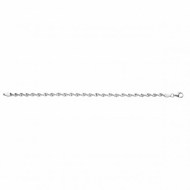 Beginnings Sterling Silver B3022 Twisted 19cm Bracelet