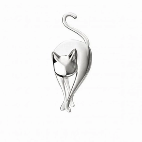 Beginnings Sterling Silver Cat Brooch brooch D351