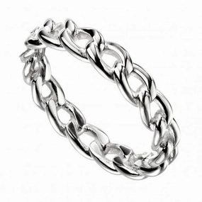 Beginnings  Sterling Silver Chain Ring R3609