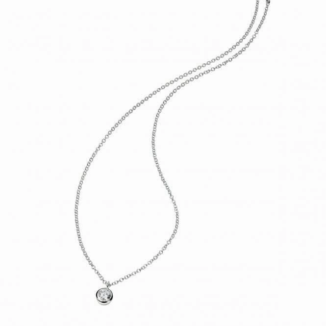 Beginnings Sterling Silver Clear Cubic Zirconia 41 5cm Necklaces N3397C