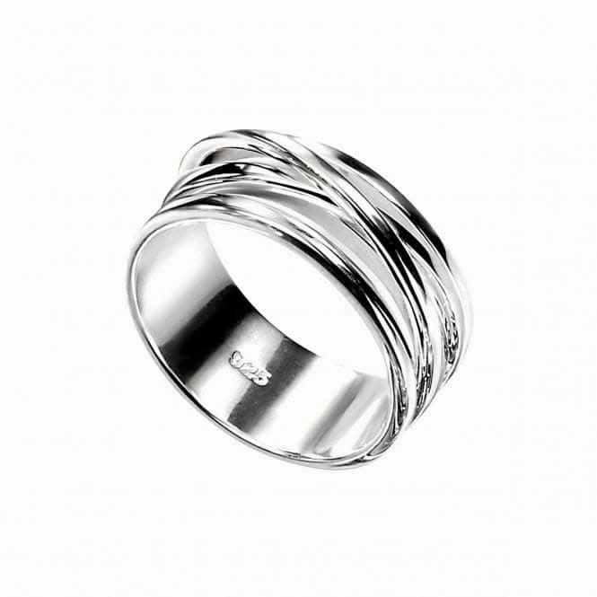 Beginnings  Sterling Silver Cross Over Ring  R2756