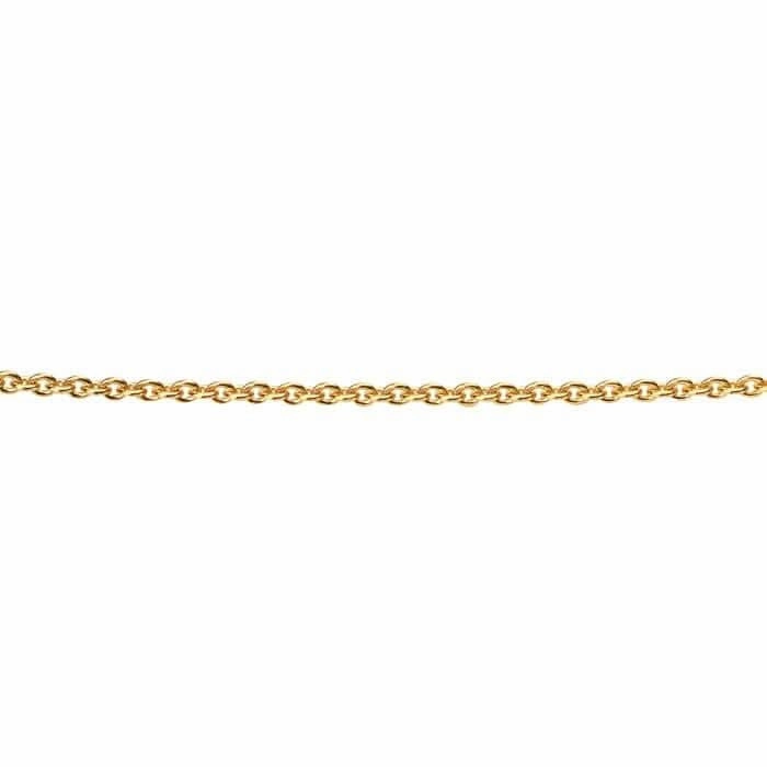 Beginnings Sterling Silver N3910 Yellow Gold Curb 56 5cm Chain