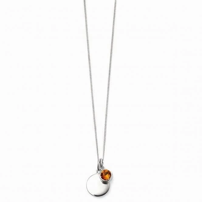 Beginnings Sterling Silver November Birth Stone Pendant P4600