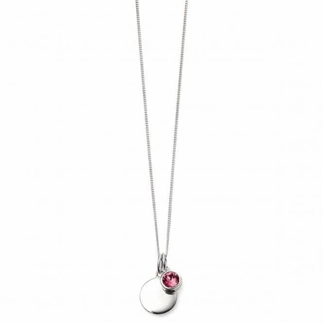 Beginnings Sterling Silver October Birth Stone Pendant P4599