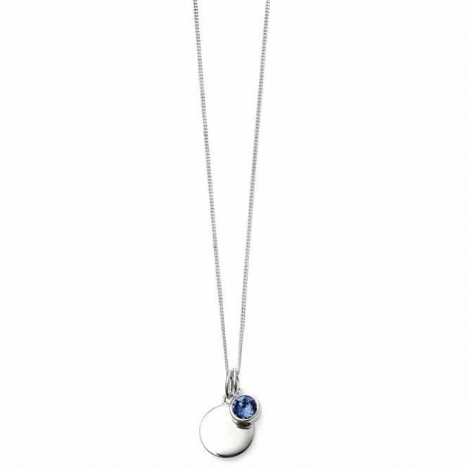 Beginnings Sterling Silver September Birth Stone Pendant P4598