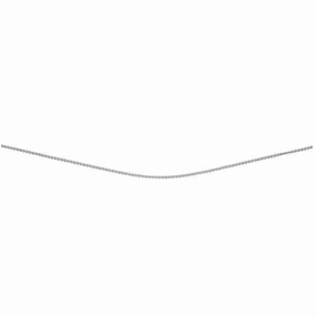 Beginnings Sterling Silver Trace Chain With Extender With Rhodium Plate Chain N3817