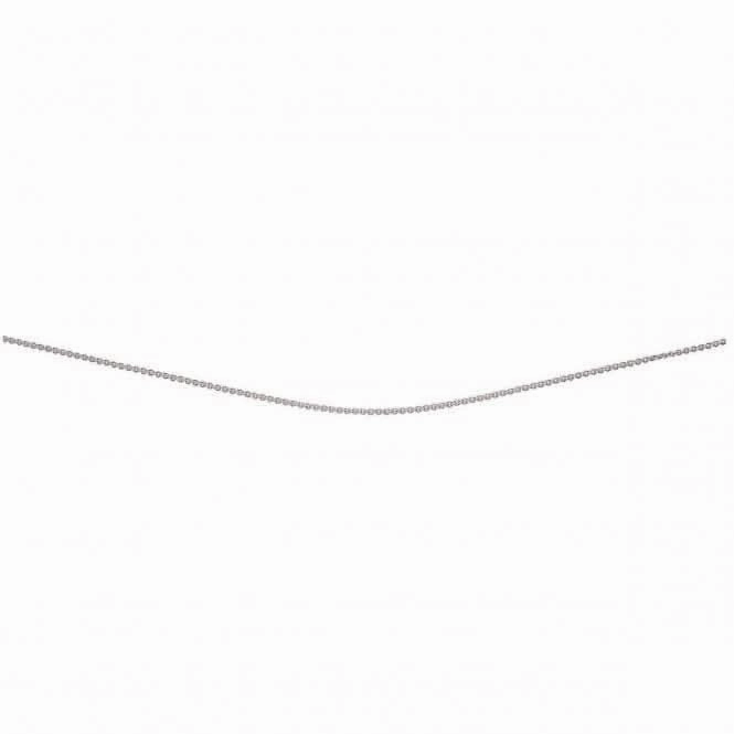 Beginnings Sterling Silver Trace Chain With Extender With Rhodium Plate Chain N3817
