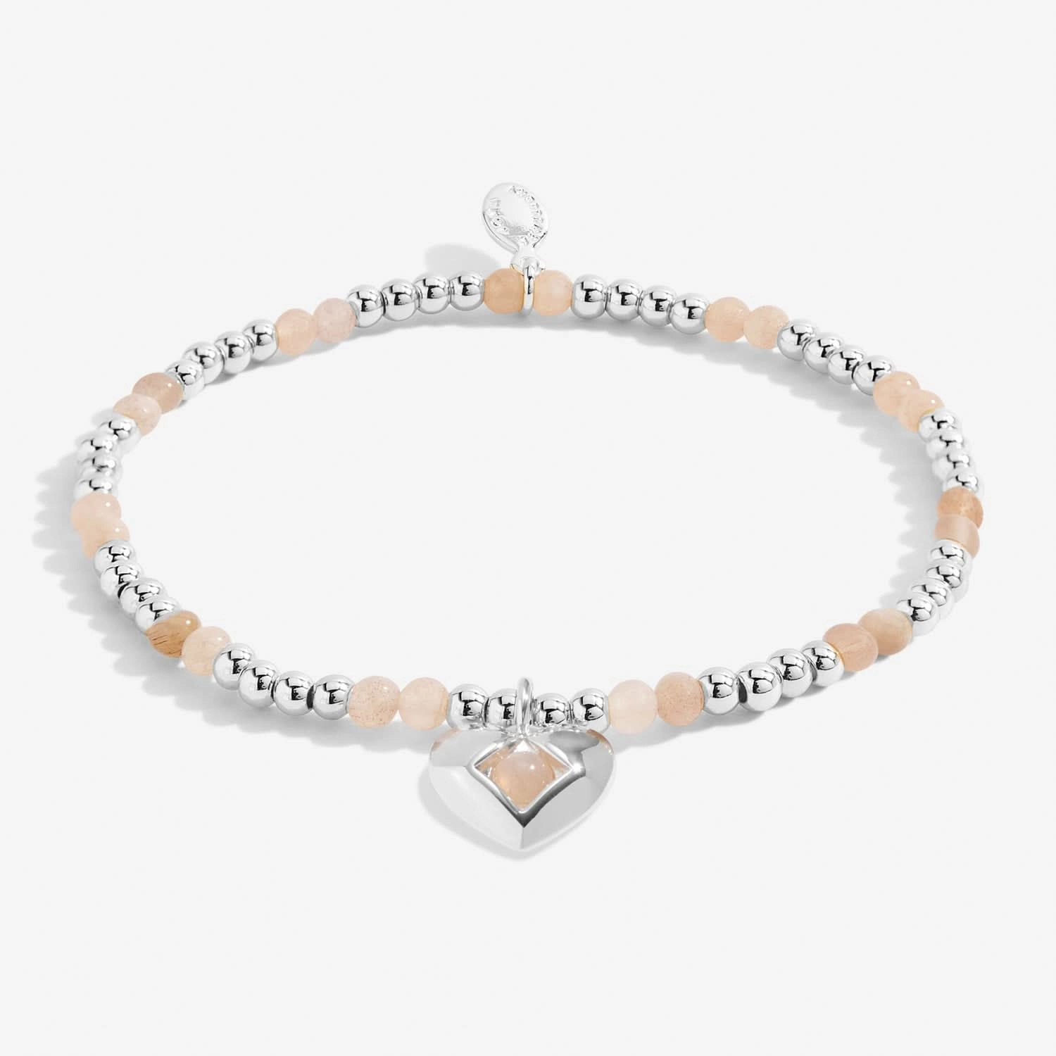 Birthstone A Little July Sunstone Silver Plated Bracelet 8321