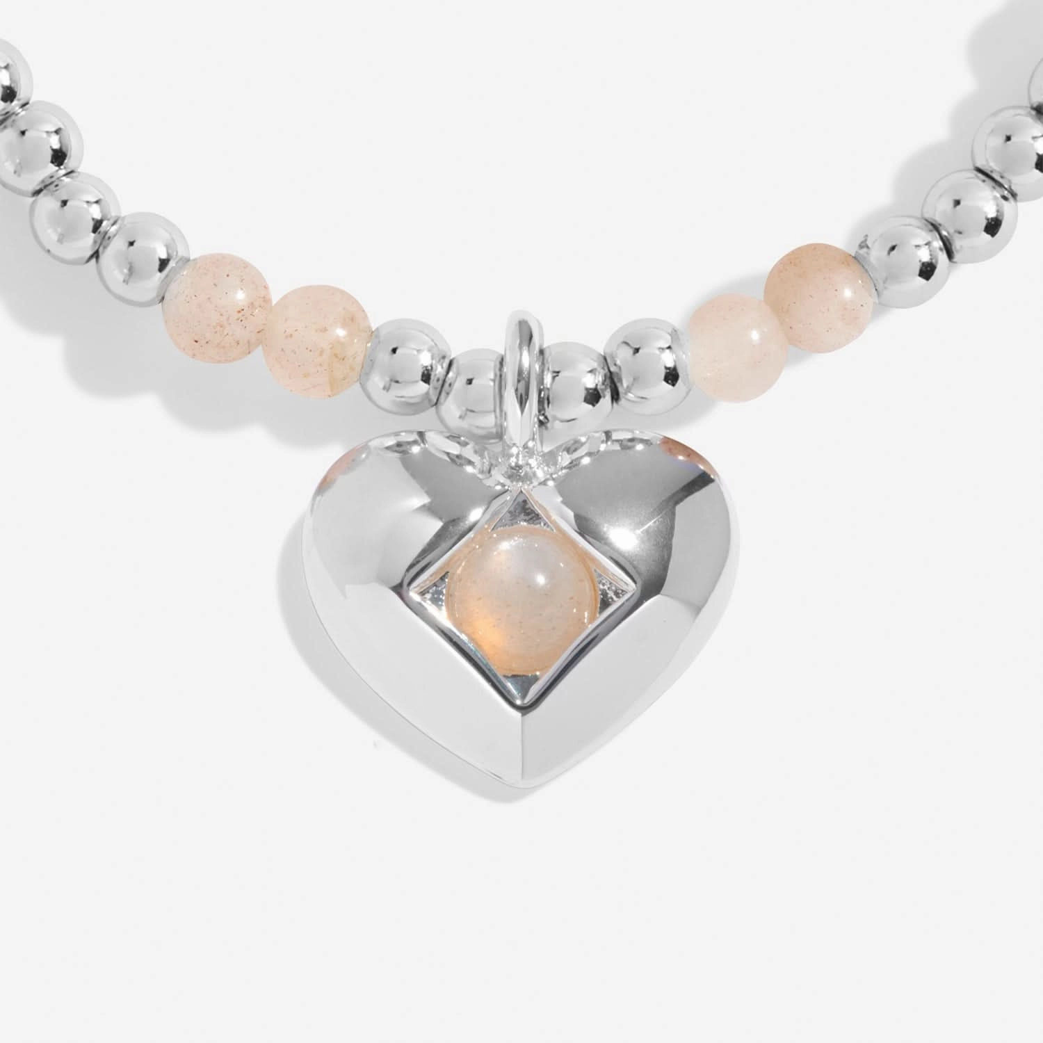 Birthstone A Little July Sunstone Silver Plated Bracelet 8321