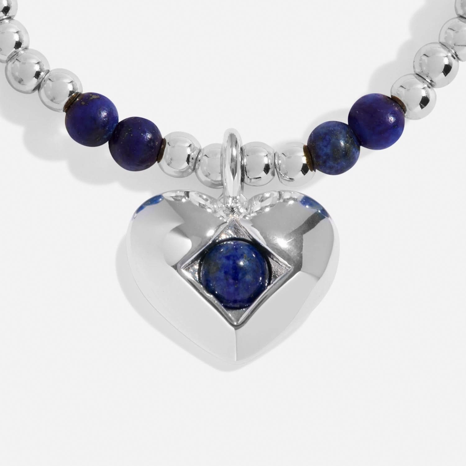 Birthstone A Little September Lapis Lazuli Silver Plated Bracelet 8323
