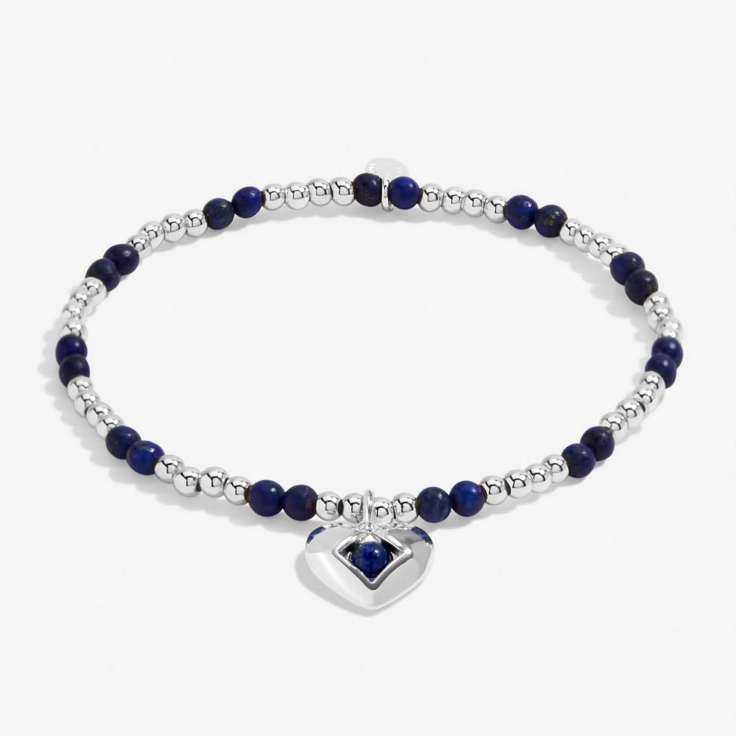 Birthstone A Little September Lapis Lazuli Silver Plated Bracelet 8323