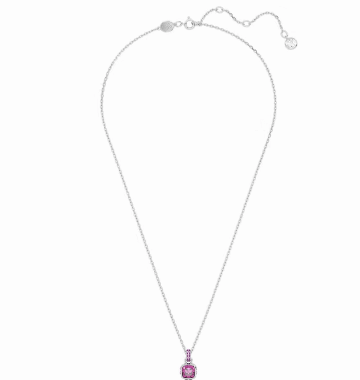Birthstone February Purple Square - Necklace & Earring
