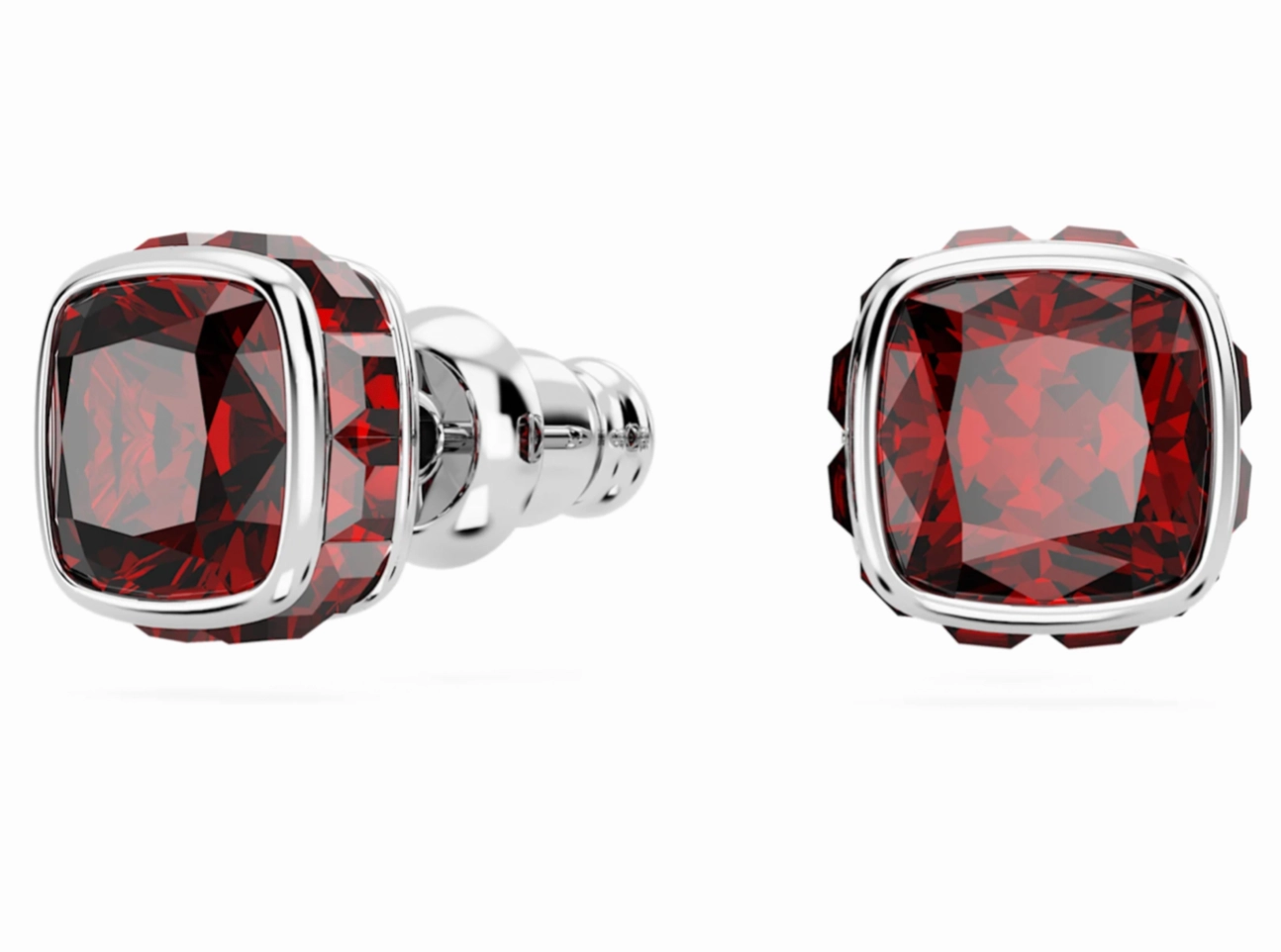 Birthstone January Red Square - Necklace & Earring
