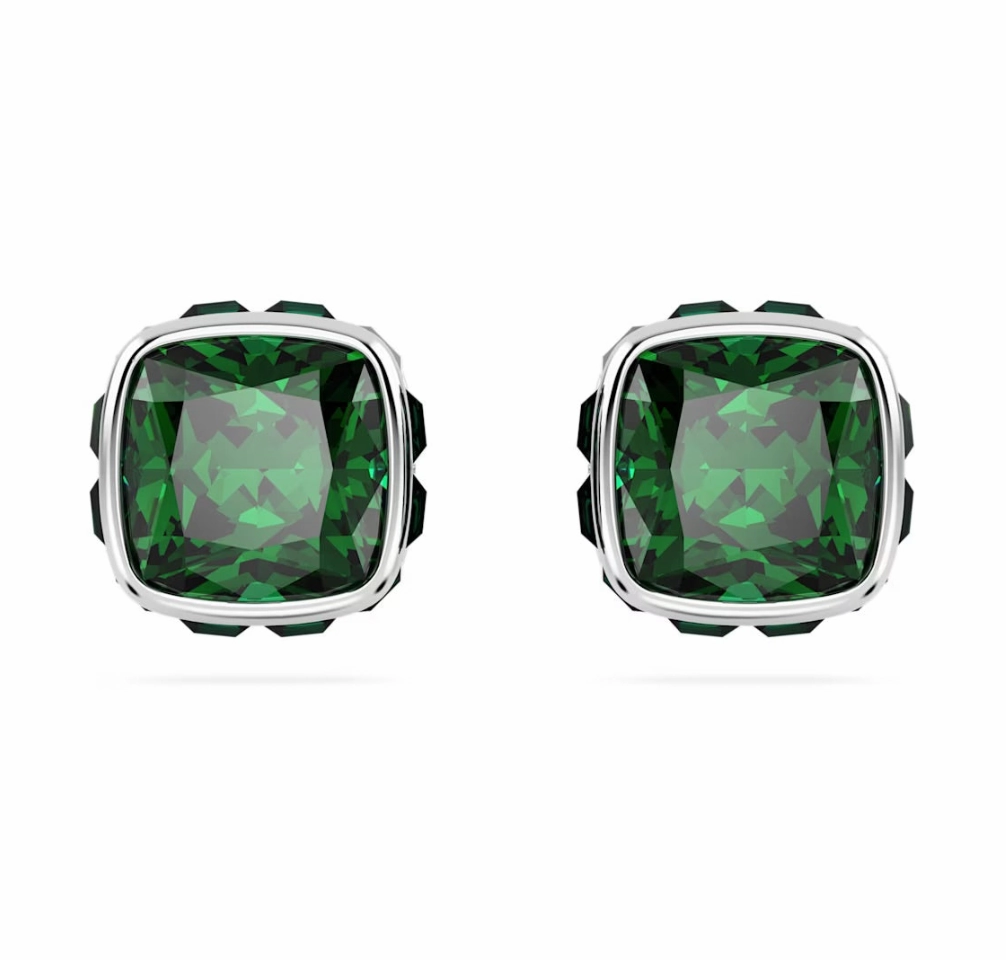 Birthstone May Green Square - Necklace & Earring
