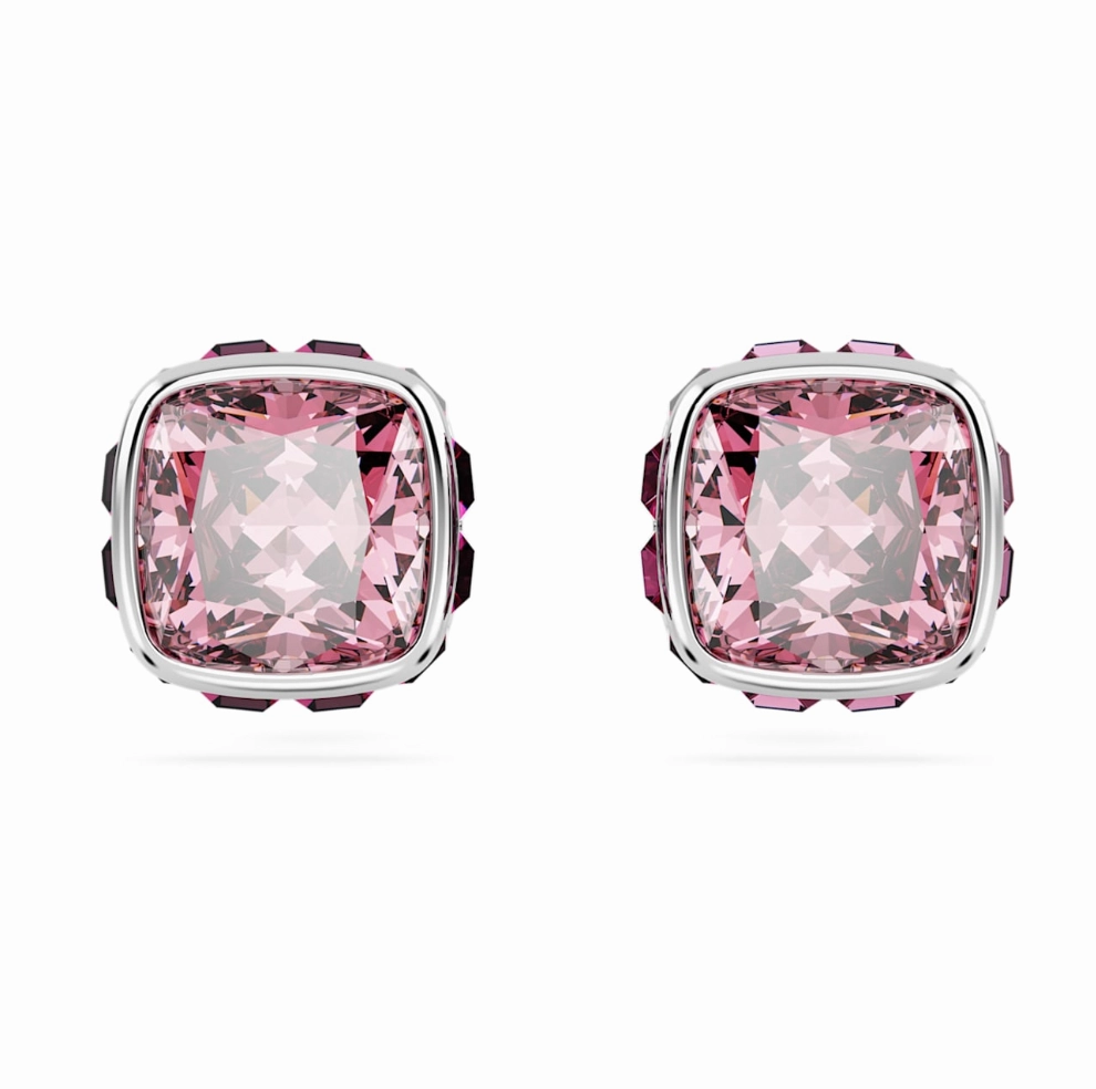 Birthstone October Pink Square - Necklace & Earring