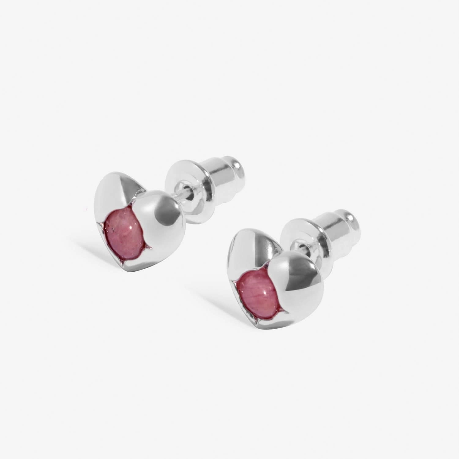 Birthstone October Tourmaline Silver Plated Earrings 8396