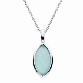 Blue Chalcedony Marquise Pendant 97820BLC