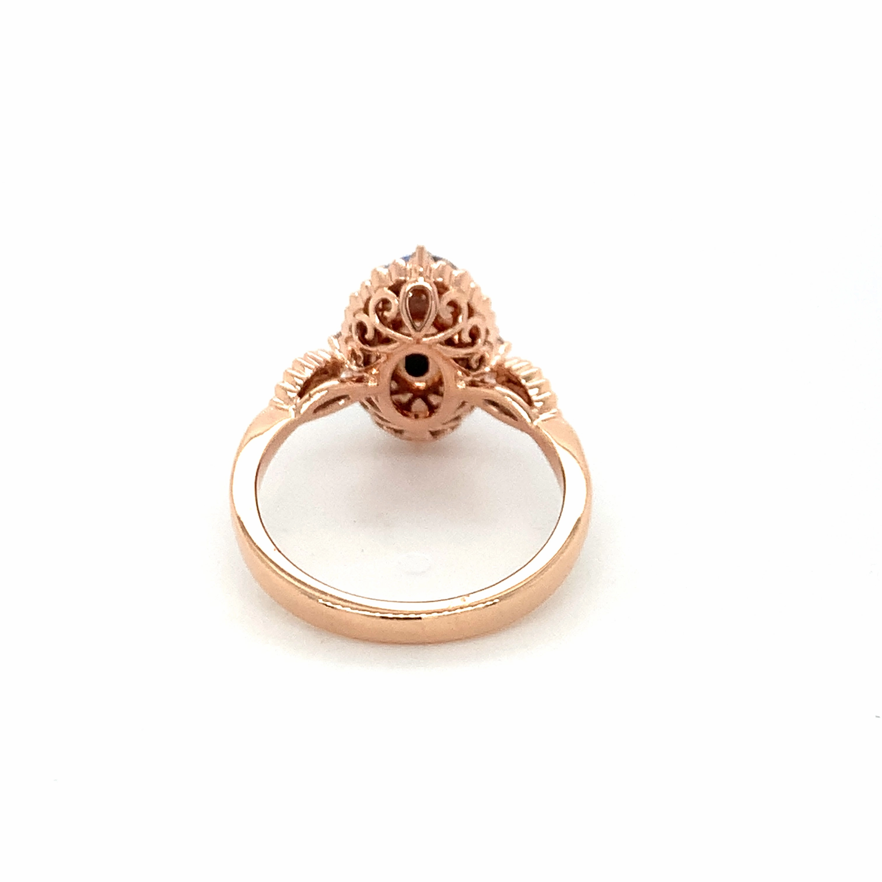 Blue Opal Rose Gold Ring