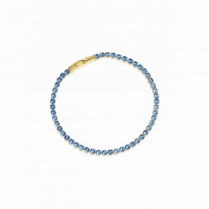 Blue Zirconia Ellera Grande Bracelet SJ-B2870-BLCZ-YG