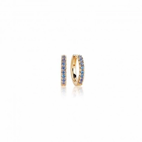 Blue Zirconia Ellera Medio Earrings SJ-E2859-BLN(YG)