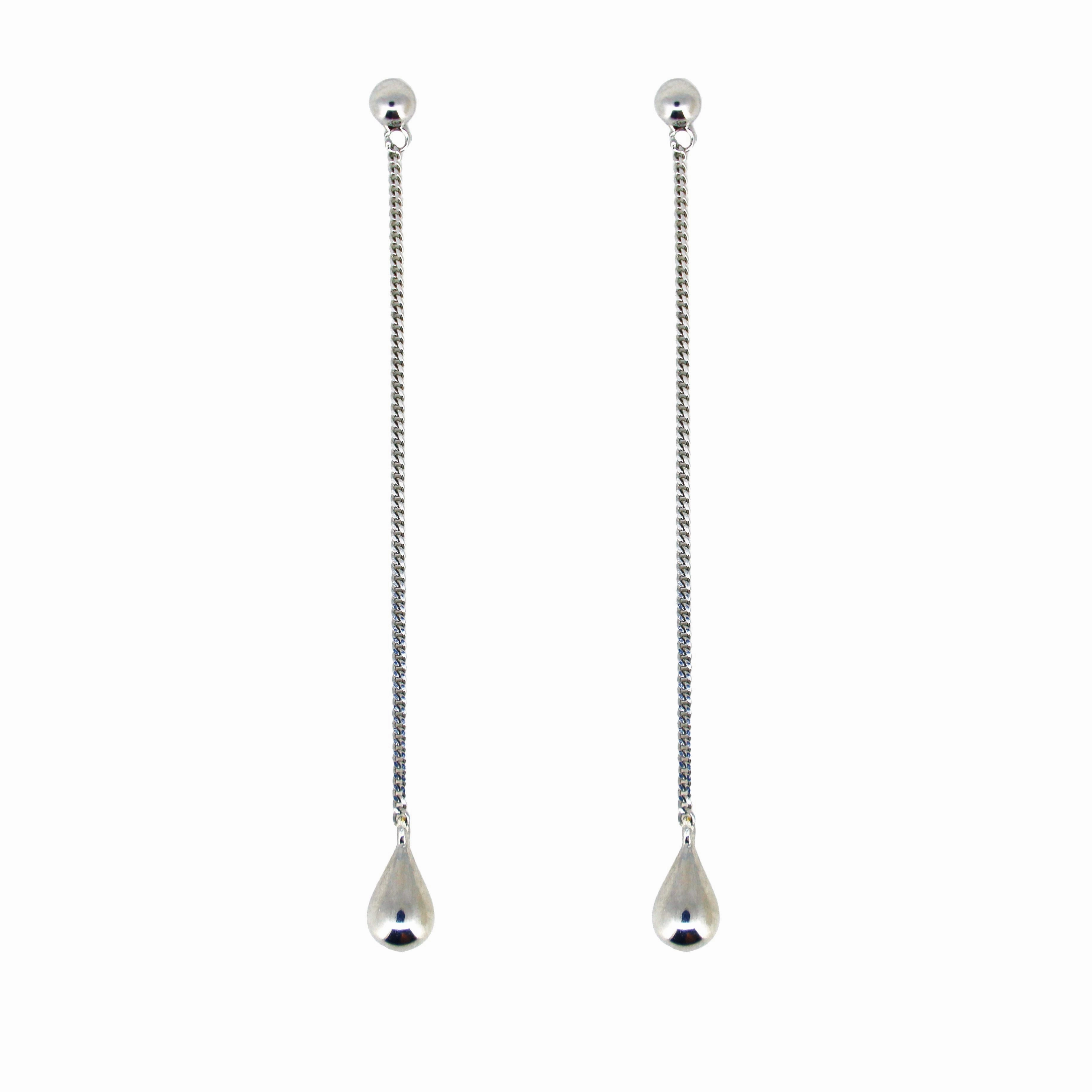 Boh Runga - Droplet Drop Earring Silver