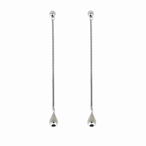 Boh Runga - Droplet Drop Earring Silver
