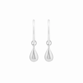 Boh Runga - Droplet Sleepers Earrings Silver