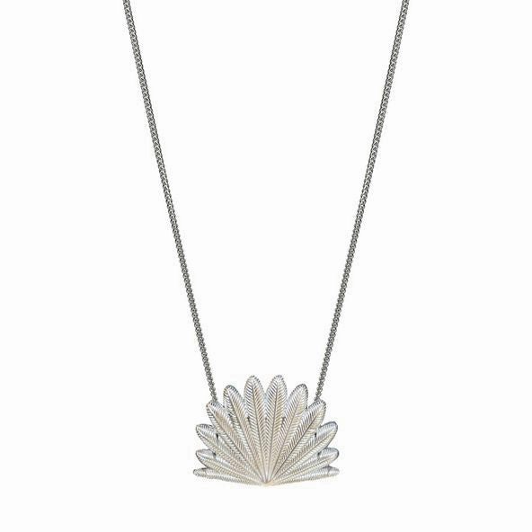 Boh Runga - Fan Tail Sunrise Locket Silver